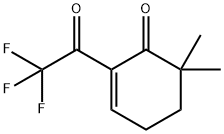 2-Cyclohexen-1-one, 6,6-dimethyl-2-(trifluoroacetyl)- (9CI) 结构式