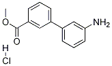 METHYL 3'-AMINO-[1,1'-BIPHENYL]-3-CARBOXYLATE HYDROCHLORIDE 结构式