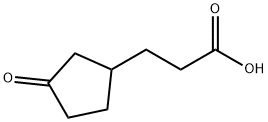 3-(3-氧代环戊基)丙酸 结构式