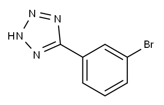 5-(3-溴苯基)-1H-四氮唑 结构式