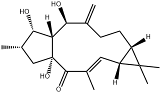 千金子二萜醇 结构式