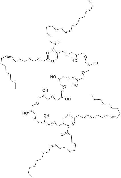 聚甘油-10 四油酸酯 结构式