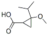 Cyclopropanecarboxylic acid, 2-methoxy-2-(1-methylethyl)- (9CI) 结构式