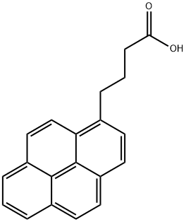 1-芘丁酸 结构式