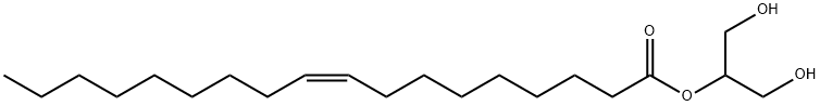 2-十八烯酸单甘油酯 结构式