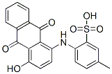 2-(4-Hydroxy-9,10-dioxoanthracene-1-ylamino)-5-methylbenzenesulfonic acid 结构式