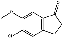 5-氯-6-甲氧基-1-茚满酮 结构式