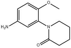 1-(5-氨基-2-甲氧基苯基)哌啶-2-酮 结构式