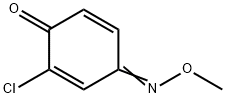 2,5-Cyclohexadiene-1,4-dione,  2-chloro-,  4-(O-methyloxime) 结构式