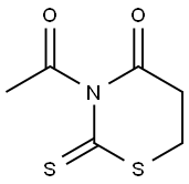 4H-1,3-Thiazin-4-one,  3-acetyltetrahydro-2-thioxo- 结构式