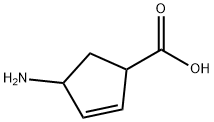 4-氨基-2-环戊烯-1-羧酸 结构式