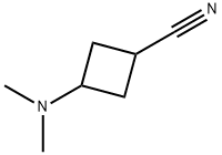 环丁烷甲腈,3 - (二甲基氨基) 结构式