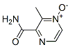 Pyrazinecarboxamide, 3-methyl-, 4-oxide (9CI) 结构式