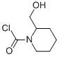 1-Piperidinecarbonyl chloride, 2-(hydroxymethyl)- (9CI) 结构式