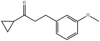 CYCLOPROPYL 2-(3-METHOXYPHENYL)ETHYL KETONE 结构式