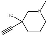 3-Piperidinol, 3-ethynyl-1-methyl- (9CI) 结构式