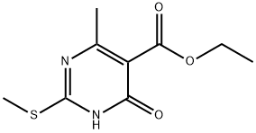 2-(甲硫基)-4-甲基-6-氧代-1,6-二氢嘧啶-5-甲酸乙酯 结构式