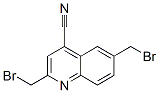 4-Quinolinecarbonitrile,  2,6-bis(bromomethyl)- 结构式