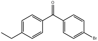 (4-溴苯基)(4-乙基苯基)甲酮 结构式