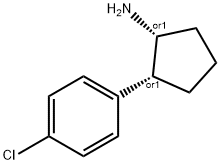 CIS-2-(4-CHLORO-PHENYL)-CYCLOPENTYLAMINE 结构式