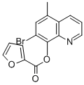 7-bromo-5-methyl-8-quinolyl furoate 结构式