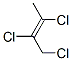 (E)-1,2,3-Trichloro-2-butene 结构式