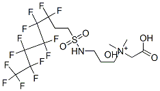 N-[羧甲基-N,N-二甲基-3-[(3,3,4,4,5,5,6,6,7,7,8,8,8-十三氟代辛基)磺酰胺基]丙基]铵内盐 结构式