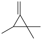 1,1,2-Trimethyl-3-methylenecyclopropane 结构式