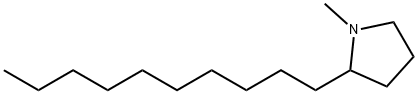 2-Decyl-1-methylpyrrolidine 结构式