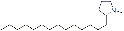 1-Methyl-2-tetradecylpyrrolidine 结构式