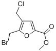 5-BROMOMETHYL-4-CHLOROMETHYL-FURAN-2-CARBOXYLIC ACID METHYL ESTER 结构式