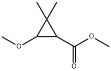 Cyclopropanecarboxylic acid, 3-methoxy-2,2-dimethyl-, methyl ester (9CI) 结构式