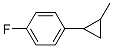 Benzene, 1-fluoro-4-(2-methylcyclopropyl)- (9CI) 结构式