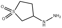 (1,1-二氧代四氢-3-噻吩基)肼 结构式
