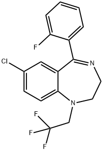 氟乙西泮 结构式