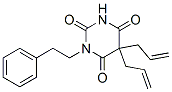 1-(2-Phenylethyl)-5,5-di(2-propenyl)barbituric acid 结构式
