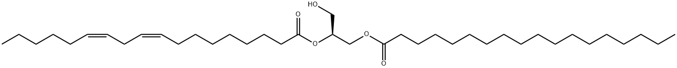 1-stearoyl-2-linoleoyl-sn-glycerol 结构式