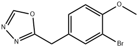 2-(3-Bromo-4-methoxy-benzyl)-[1,3,4]oxadiazole 结构式