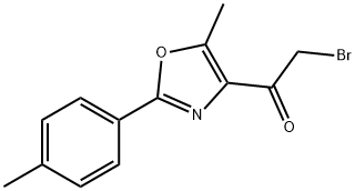 2-BROMO-1-(5-METHYL-2-P-TOLYL-OXAZOL-4-YL)-ETHANONE 结构式