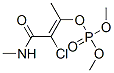 Phosphoric acid dimethyl 2-chloro-1-methyl-3-(methylamino)-3-oxo-1-propenyl ester 结构式