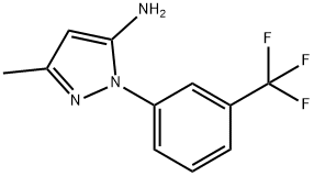 5-甲基-2-(3-三氟甲基-苯基)-2H-吡唑-3-胺 结构式