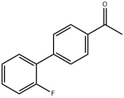 1-[2'-氟(1,1'-联苯)-4-基]乙烷-1-酮 结构式
