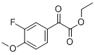 2-(3-氟-4-甲氧基苯基)-2-氧代乙酸乙酯 结构式
