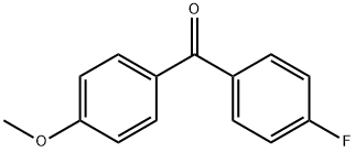 4-氟-4'-甲氧基二苯甲酮 结构式