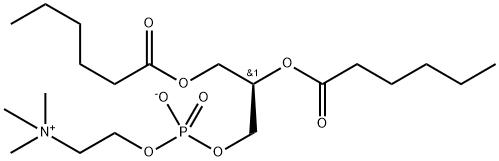 1,2-二己酰卵磷脂 结构式