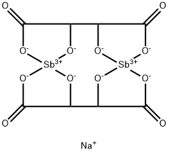 酒石酸锑钠 结构式