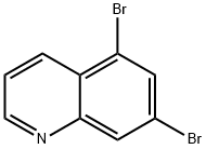 5,7-二溴喹啉 结构式