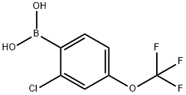 2-氯-4-三氟甲氧基苯硼酸 结构式