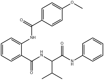 Benzamide, 2-[(4-methoxybenzoyl)amino]-N-[2-methyl-1-[(phenylamino)carbonyl]propyl]- (9CI) 结构式