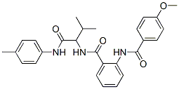 Benzamide, 2-[(4-methoxybenzoyl)amino]-N-[2-methyl-1-[[(4-methylphenyl)amino]carbonyl]propyl]- (9CI) 结构式